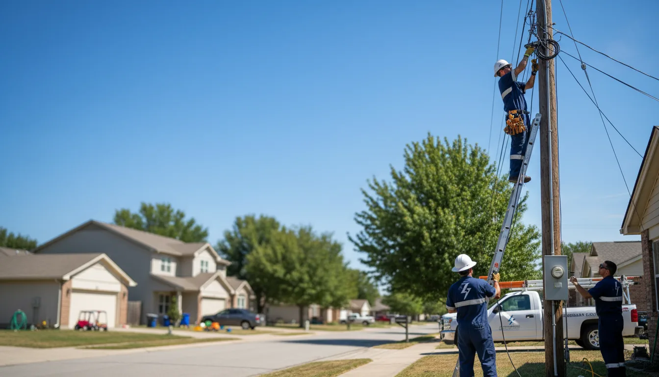 Residential electrician providing installation services in Farmer, OH